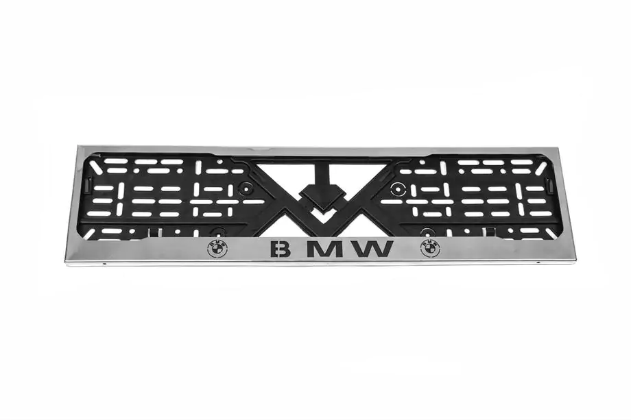 BMW Kennzeichenhalter Chrom BMW (1 Stk, Edelstahl) Foto 1