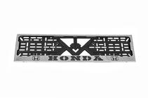 Honda Kennzeichenhalter Chrom Honda (1 Stk, Edelstahl) Foto 1