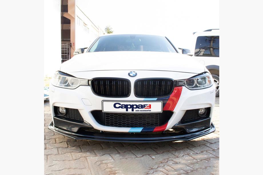 BMW 3 Series F30/F31 2012-2019 EuroCap Frontlippe für die vordere Stoßstange (schwarz, für M-Performance) Foto 5