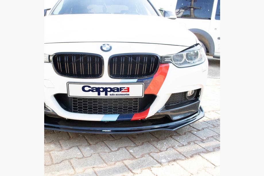 BMW 3 Series F30/F31 2012-2019 EuroCap Frontlippe für die vordere Stoßstange (schwarz, für M-Performance) Foto 4