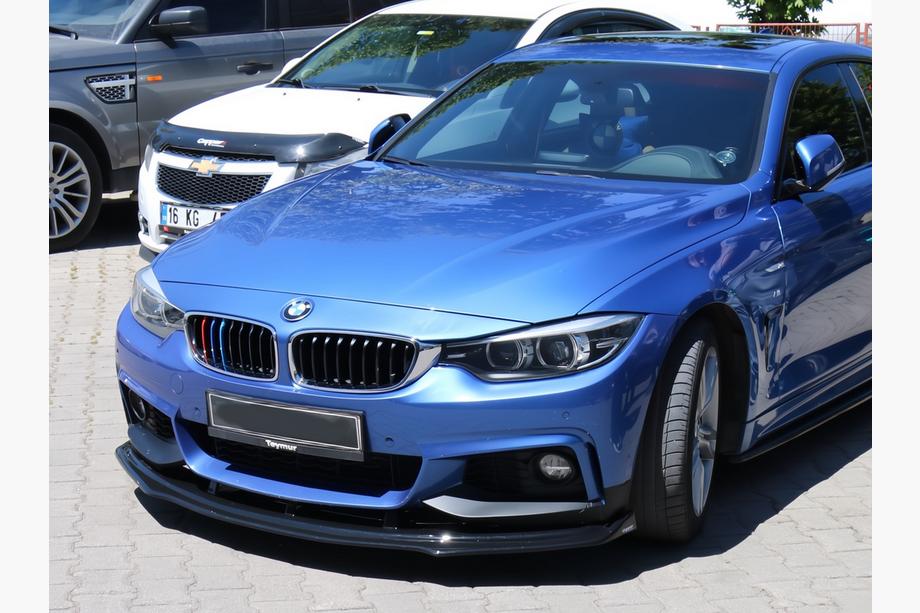 BMW 4 Series F32/F33/F36 2012-2020 Frontspoiler Lippe für M-Sport (schwarz) Foto 1