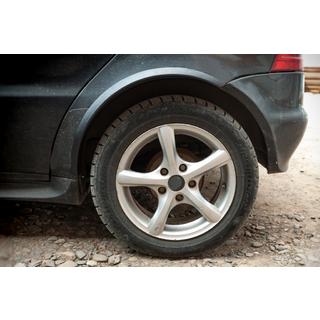 Kotflügelverbreiterungen (4 Stk, schwarz, ABS-Kunststoff) Mercedes A-сlass W168 1997-2004 Foto 2