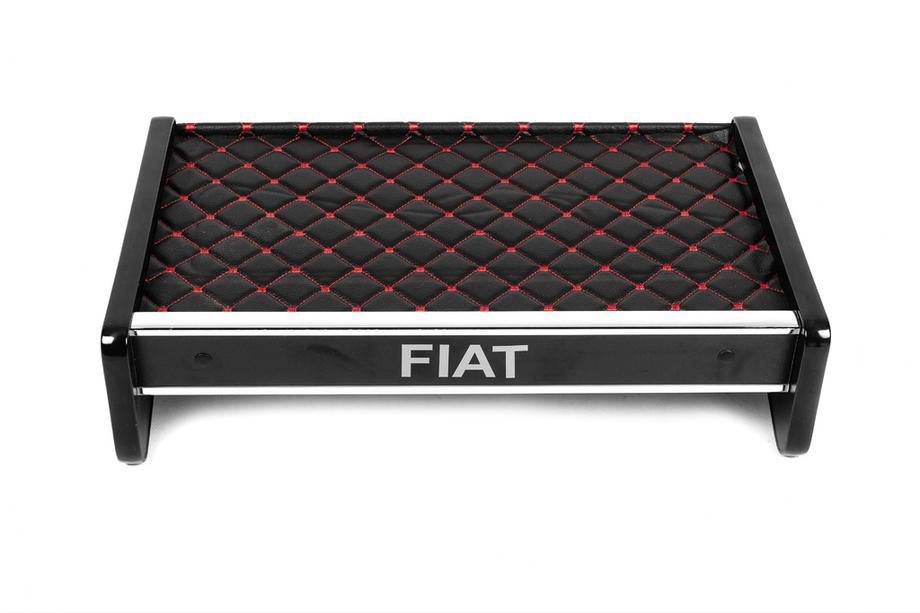 Fiat Ducato 2006-2025 Ablage für Armaturenbrett (Schwarz mit roter Naht) Foto 3