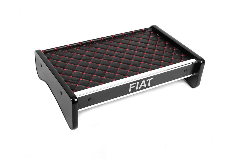 Fiat Ducato 2006-2025 Ablage für Armaturenbrett (Schwarz mit roter Naht) Foto 2