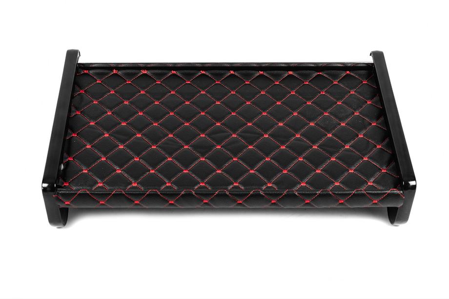 Fiat Ducato 2006-2025 Ablage für Armaturenbrett (Schwarz mit roter Naht) Foto 4