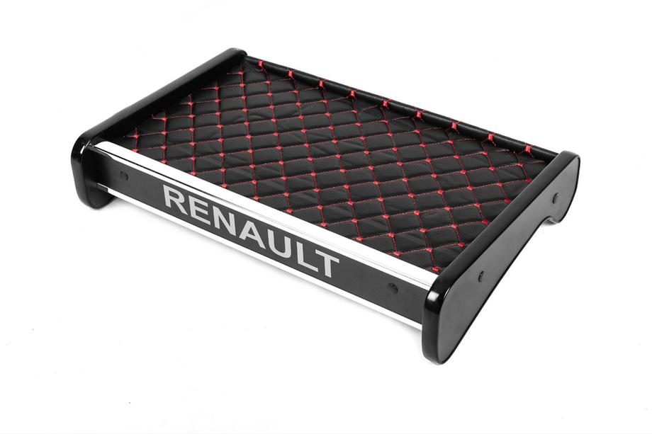 Renault Master 1998-2010 Ablage für Armaturenbrett (Schwarz mit roter Naht) Foto 1