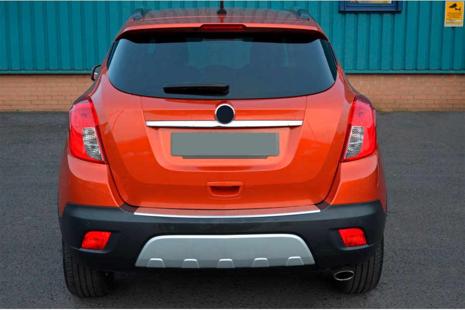 Opel Mokka 2012-2021 Heckstoßstangenabdeckung OmsaLine (2012-2016, Edelstahl) Foto 3