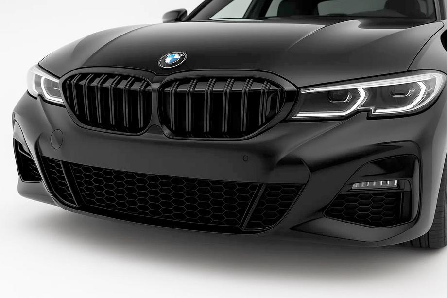 BMW 3 Series G20/G21 2018- M-Look V2 Nieren (2018-2022, Schwarz Glanz) Image