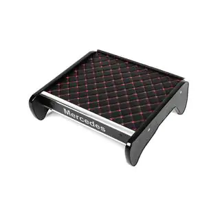 Ablage für Armaturenbrett (Schwarz mit roter Naht)