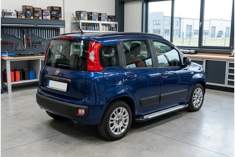 Fiat Panda 2011-2023 Trittbretter Allmond Grey (2 Stk., Aluminium) Foto 1
