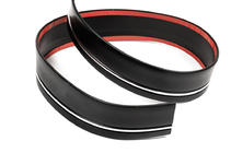 Schwarze Türschutzleiste mit Chromstreifen Meterware sal65 (1 Meter, 59 mm) Foto 1