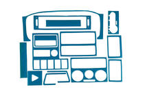 Volkswagen T4 Transporter 1990-2003 Armaturenbrett Abdeckungen 1999-2003 (blaue Farbe) Foto 1