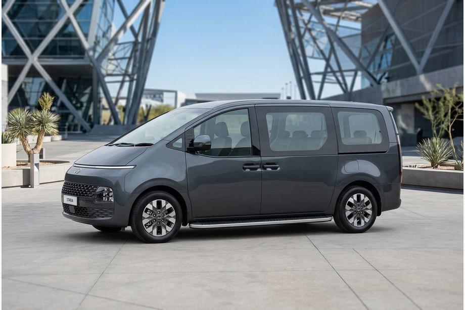 Hyundai Staria 2021- Seitenschweller Tayga Grey (2 Stk., Aluminium) Image