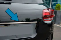 Citroen C5 Aircross 2017-2025 Chromleiste über dem Kennzeichen (Edelstahl) Foto 1
