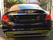 Mercedes C-class W205 2014-2021 Heckstoßstangen-Abschlussleiste V2 Edelstahl Foto 1