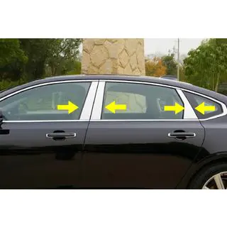 Edelstahl Türsäulen Abdeckungen (6 Stk) Volvo S90/V90 2016- Foto 1