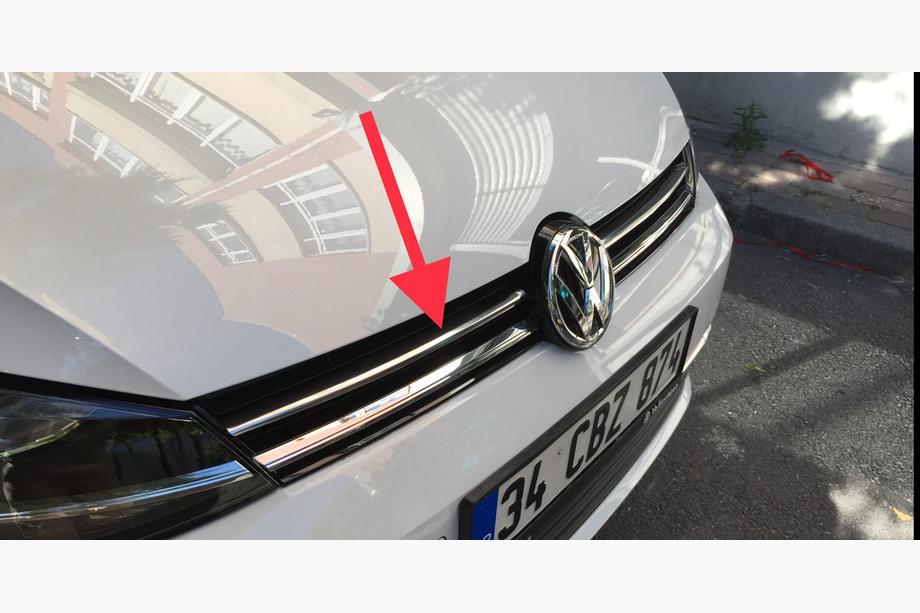 Volkswagen Golf 7/E-Golf 2012-2020 Grillabdeckungen 2017-2020 (Edelstahl) Foto 3