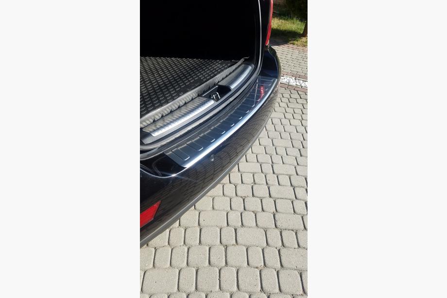 Mercedes ML W164 2005-2011 Heckstoßstangenabdeckung OmsaLine Edelstahl Matt Foto 6