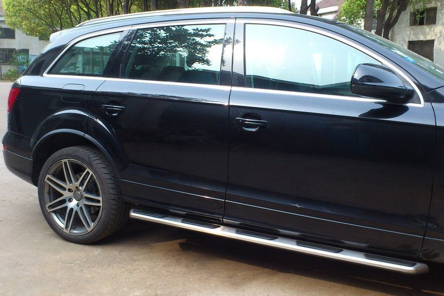 Produktbild von Trittbretter Kompatibel Mit Audi Q7 2016–2024 Aluminium-Seitenstufen Nerf Bars Pedal, Streifen
